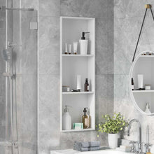 Douche Niche Wit 90 x 30 x 9.5 cm Roestvrij staal