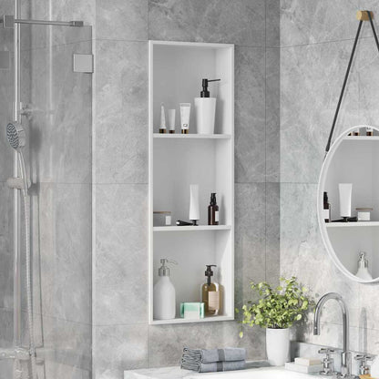 Douche Niche Wit 90 x 30 x 9.5 cm Roestvrij staal