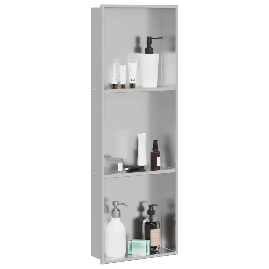 Douche Niche Zilver 90 x 30 x 9.5 cm Roestvrij staal