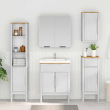Badkamer wandkast Wit 60 x 40 x 80 cm Massief grenenhout