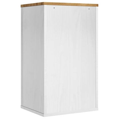 Badkamer wandkast Wit 60 x 40 x 80 cm Massief grenenhout