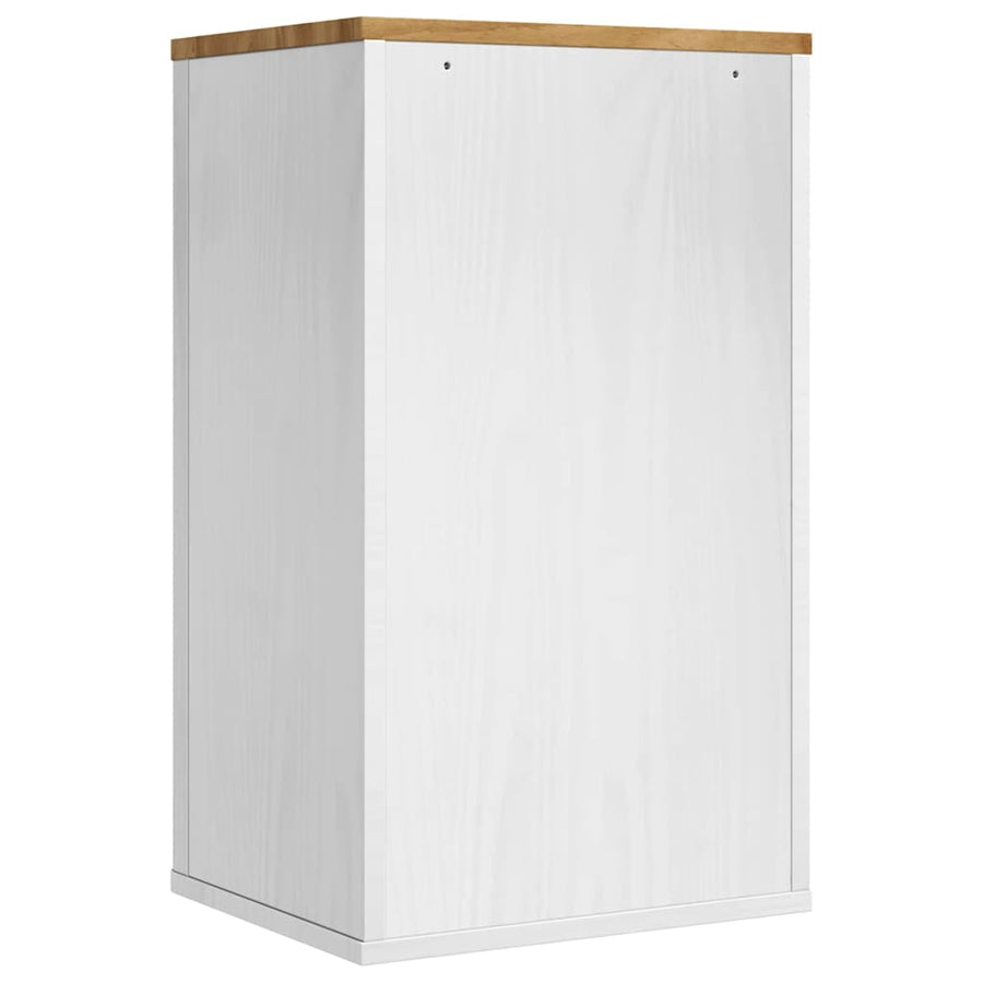 Badkamer wandkast Wit 60 x 40 x 80 cm Massief grenenhout