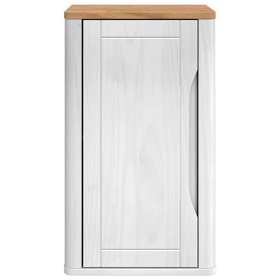 Badkamer wandkast Wit 60 x 40 x 80 cm Massief grenenhout