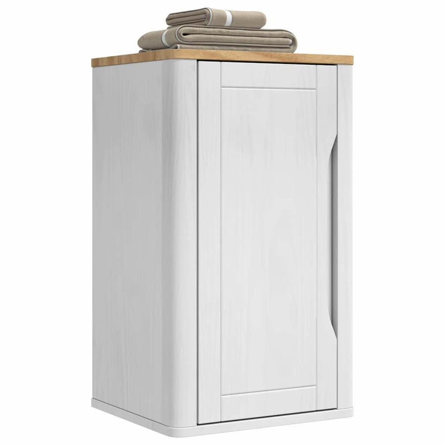 Badkamer wandkast Wit 60 x 40 x 80 cm Massief grenenhout