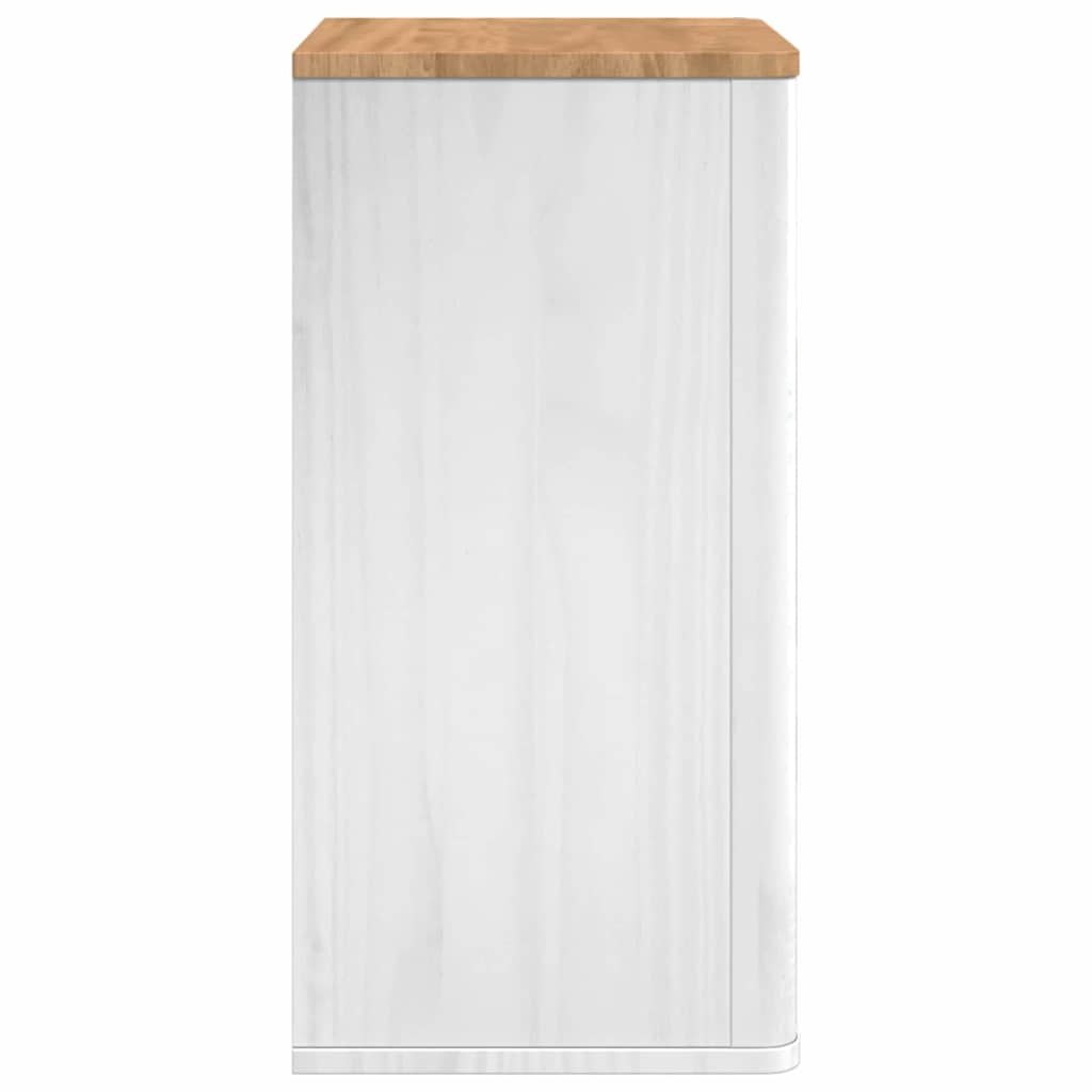 Badkamer wandkast Wit 60 x 40 x 80 cm Massief grenenhout