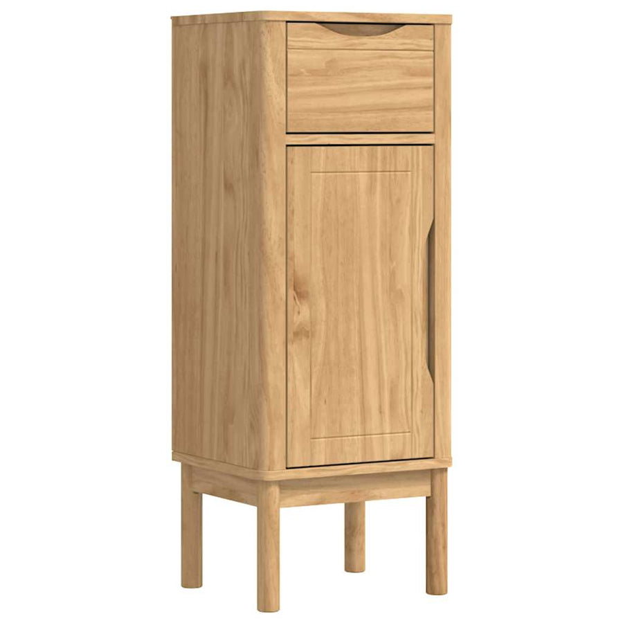Badkamerkast Wasbruin 35 x 30 x 85 cm Massief grenenhout