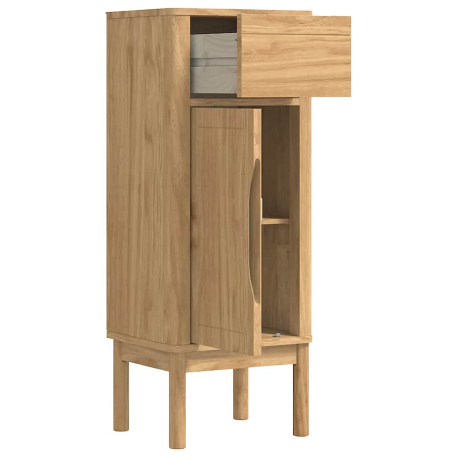 Badkamerkast Wasbruin 35 x 30 x 85 cm Massief grenenhout