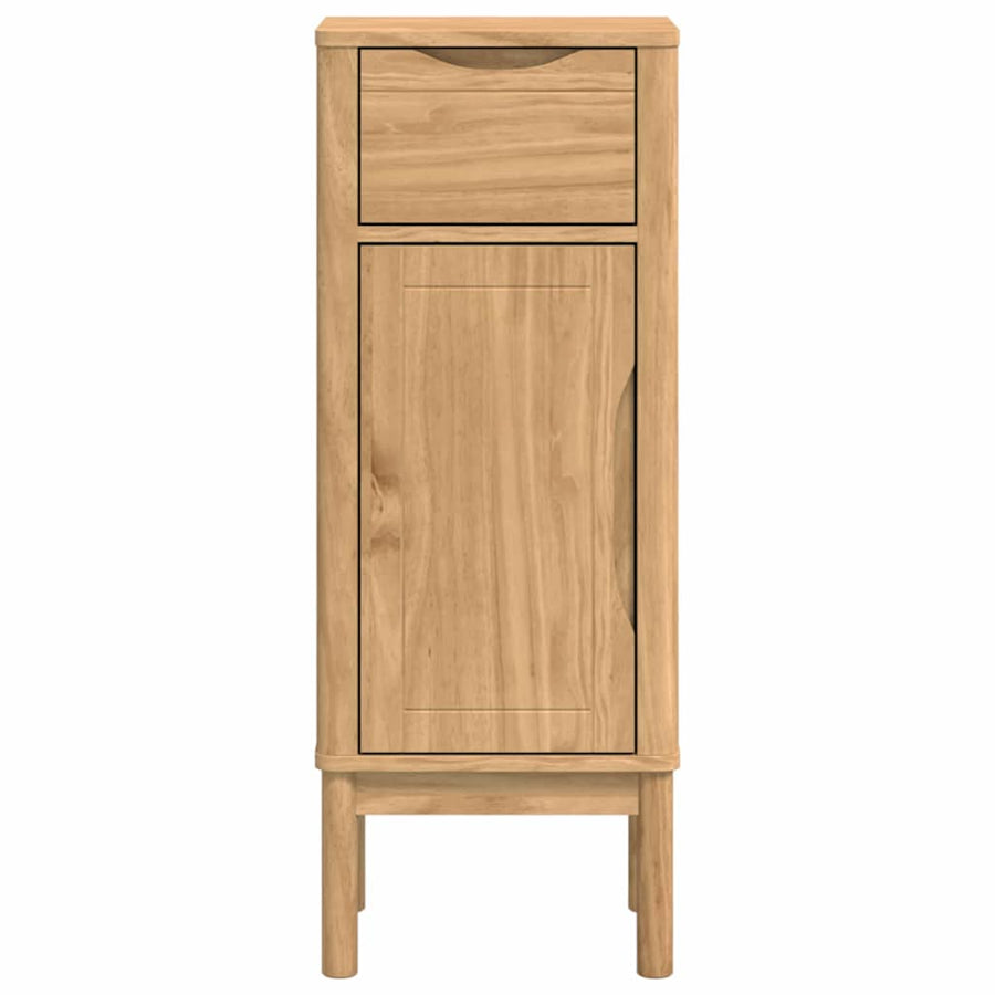 Badkamerkast Wasbruin 35 x 30 x 85 cm Massief grenenhout
