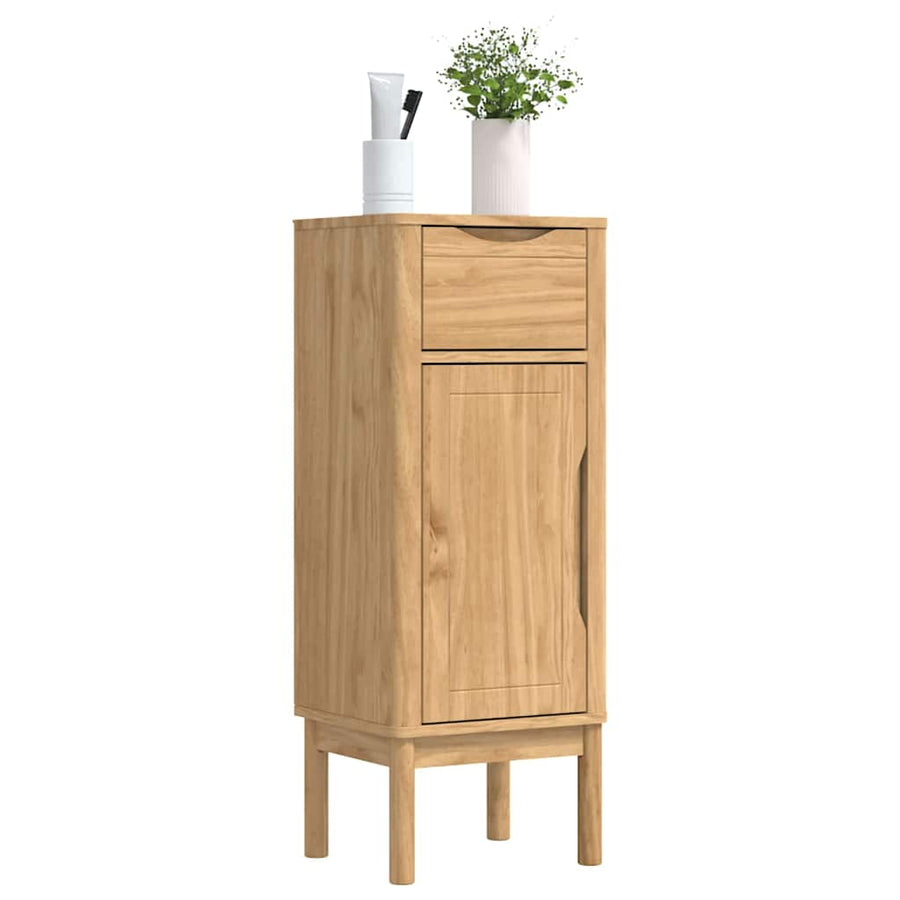 Badkamerkast Wasbruin 35 x 30 x 85 cm Massief grenenhout