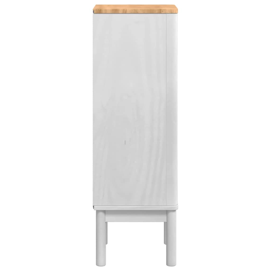 Badkamerkast met lade Wit 35 x 30 x 85 cm Massief grenenhout