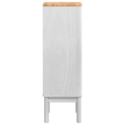 Badkamerkast met lade Wit 35 x 30 x 85 cm Massief grenenhout