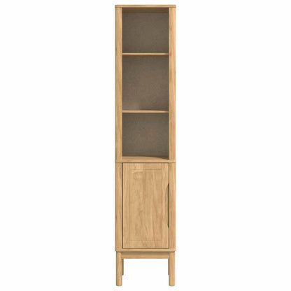 Hoge badkamerkast Wasbruin 36 x 30 x 160 cm Massief grenenhout