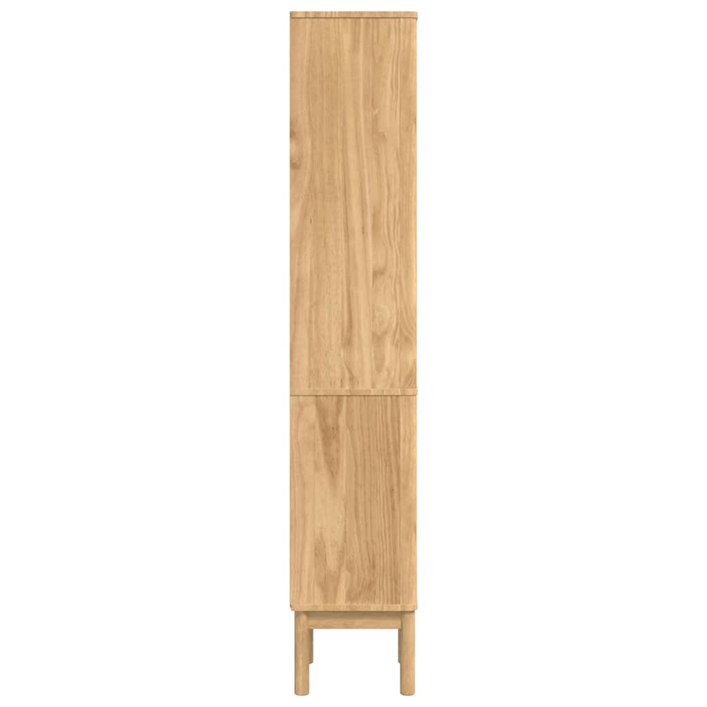 Hoge badkamerkast Wasbruin 36 x 30 x 160 cm Massief grenenhout
