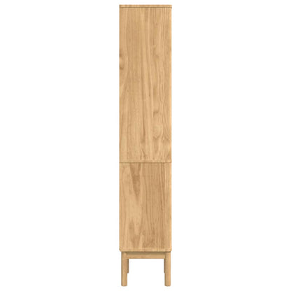 Hoge badkamerkast Wasbruin 36 x 30 x 160 cm Massief grenenhout