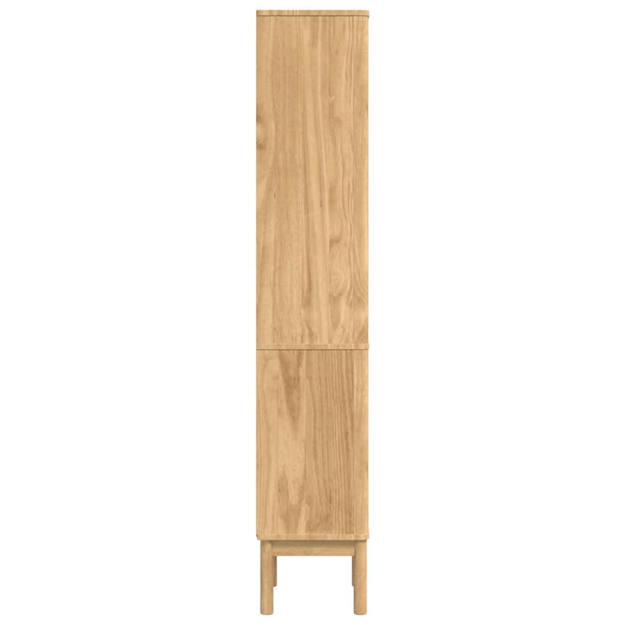 Hoge badkamerkast Wasbruin 36 x 30 x 160 cm Massief grenenhout