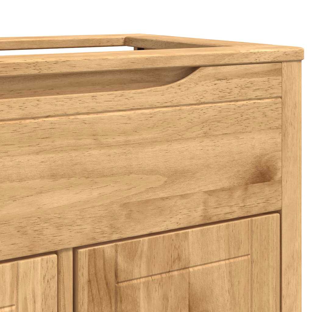 Badkamer wastafelkast met plank FLORO Wasbruin 60 x 40 x 80 cm