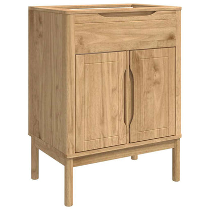 Badkamer wastafelkast met plank FLORO Wasbruin 60 x 40 x 80 cm