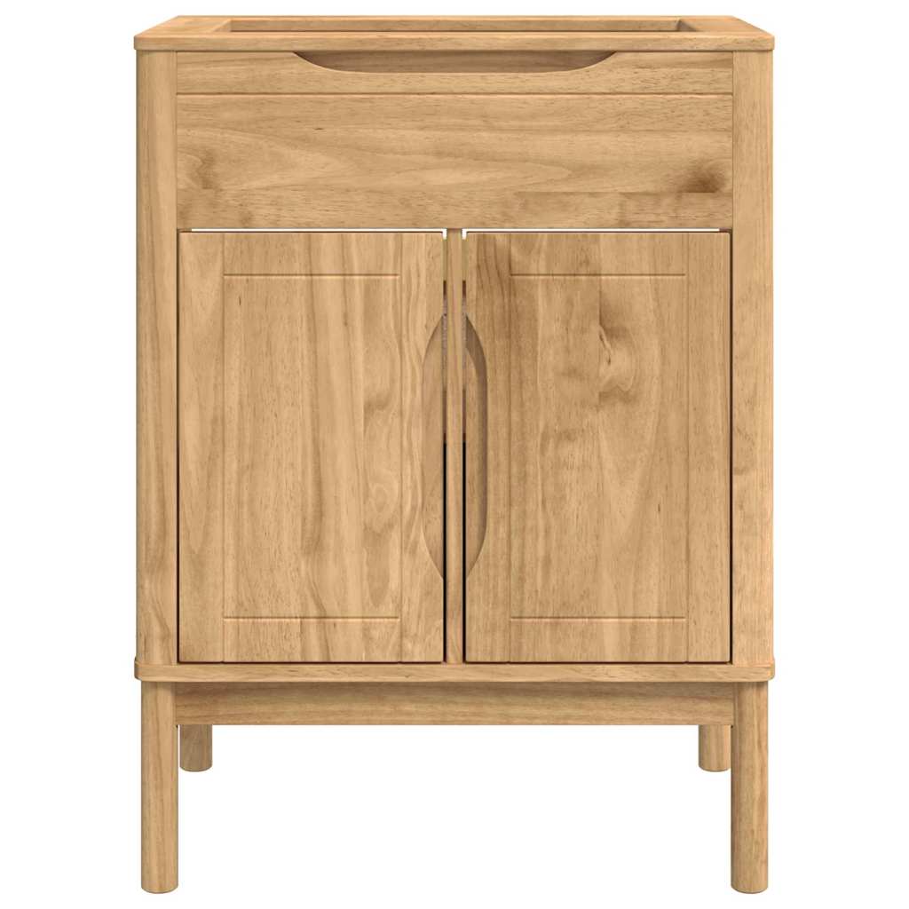 Badkamer wastafelkast met plank FLORO Wasbruin 60 x 40 x 80 cm