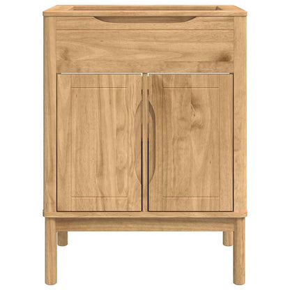 Badkamer wastafelkast met plank FLORO Wasbruin 60 x 40 x 80 cm