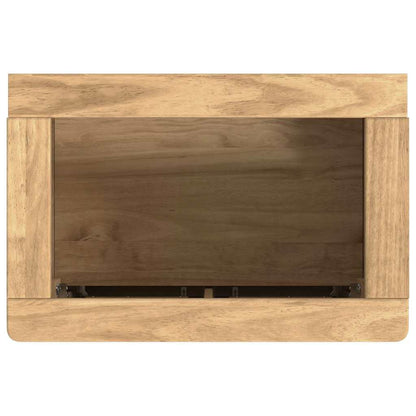 Badkamer wastafelkast met plank FLORO Wasbruin 60 x 40 x 80 cm
