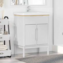 Badkamer wastafelkast met plank FLORO Wit 60 x 40 x 80 cm