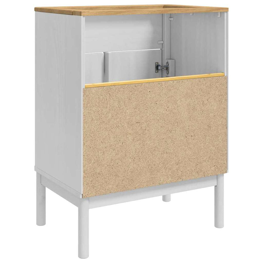 Badkamer wastafelkast met plank FLORO Wit 60 x 40 x 80 cm