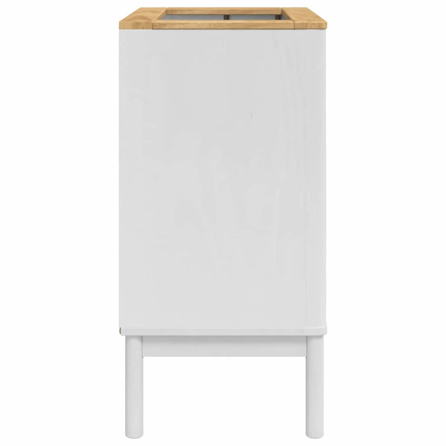 Badkamer wastafelkast met plank FLORO Wit 60 x 40 x 80 cm