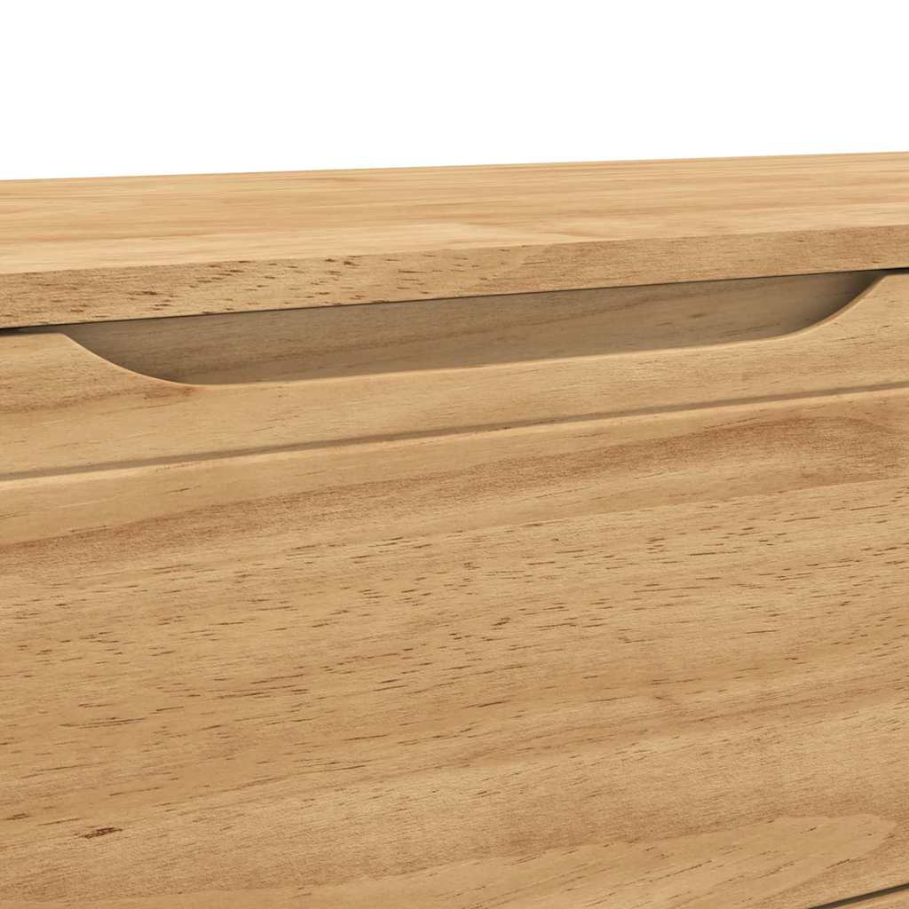 Hal bank met lade Wasbruin 115 x 40 x 45 cm Massief Vurenhout