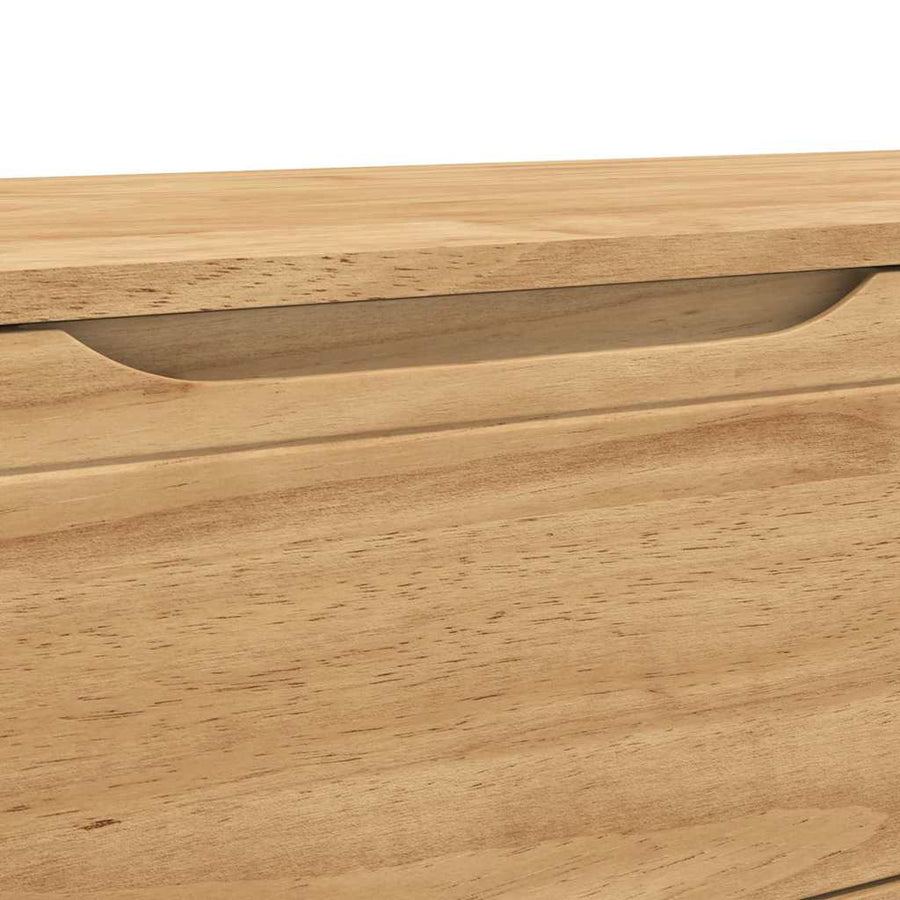 Hal bank met lade Wasbruin 115 x 40 x 45 cm Massief Vurenhout