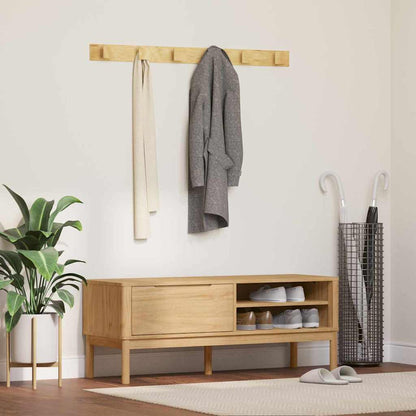 Hal bank met lade Wasbruin 115 x 40 x 45 cm Massief Vurenhout