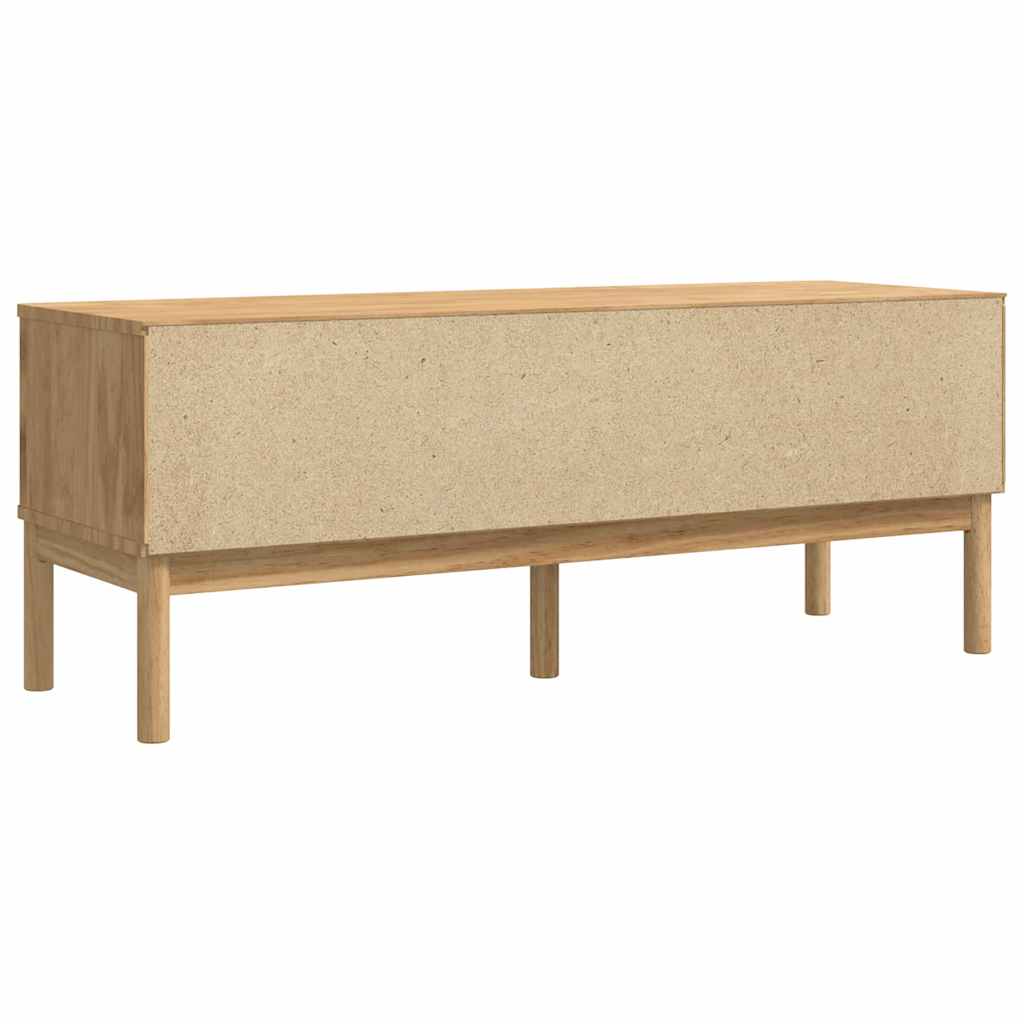 Hal bank met lade Wasbruin 115 x 40 x 45 cm Massief Vurenhout