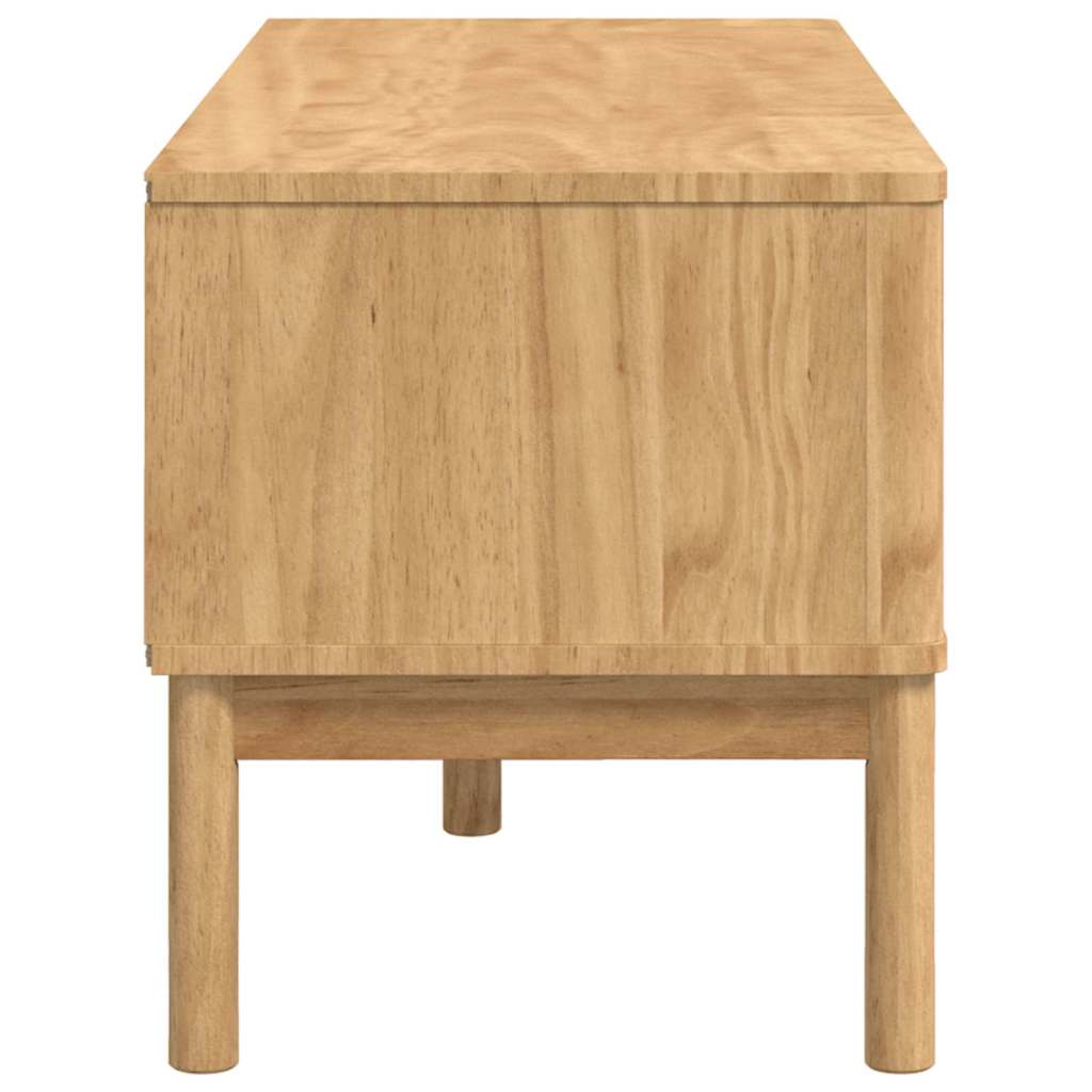 Hal bank met lade Wasbruin 115 x 40 x 45 cm Massief Vurenhout