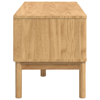 Hal bank met lade Wasbruin 115 x 40 x 45 cm Massief Vurenhout