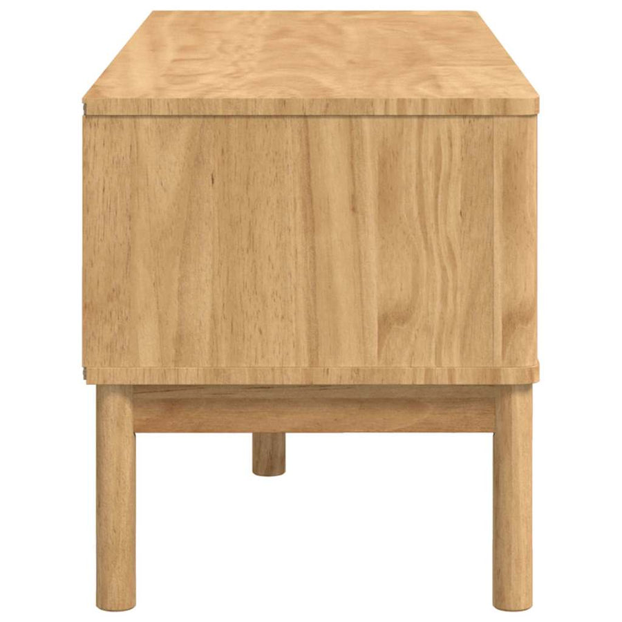 Hal bank met lade Wasbruin 115 x 40 x 45 cm Massief Vurenhout