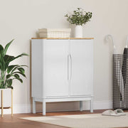 Dressoir wit 70x30x70,5 cm massief vurenhout