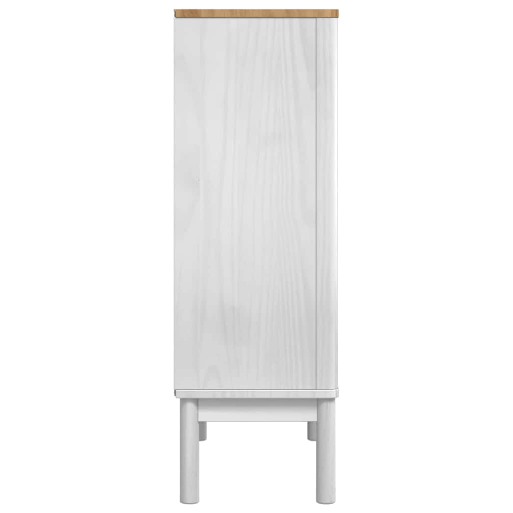 Dressoir Wit 70 x 30 x 70,5 cm Massief Vurenhout