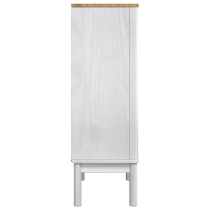 Dressoir Wit 70 x 30 x 70,5 cm Massief Vurenhout