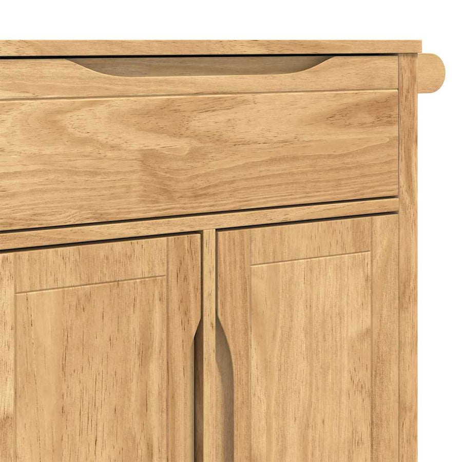Keuken Trolley Wasbruin 72,5 x 45 x 80 cm Massief Vurenhout