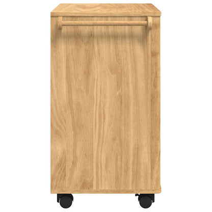Keuken Trolley Wasbruin 72,5 x 45 x 80 cm Massief Vurenhout