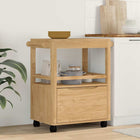 Kitchen Trolley FLORO Laundry Brown 72.5 x 45 x 80 cm