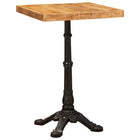 Bistro Table Brown Solid Mango Wood Rough Mango Wood