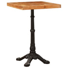 Bistro Table Brown Solid Acacia Wood