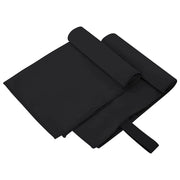 Sporthanddoeken 2 stuks 30x50 cm zwart polyester polyamide