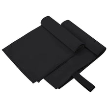 Sporthanddoeken 2 pcs Zwart 50 x 30 cm Polyester en polyamide