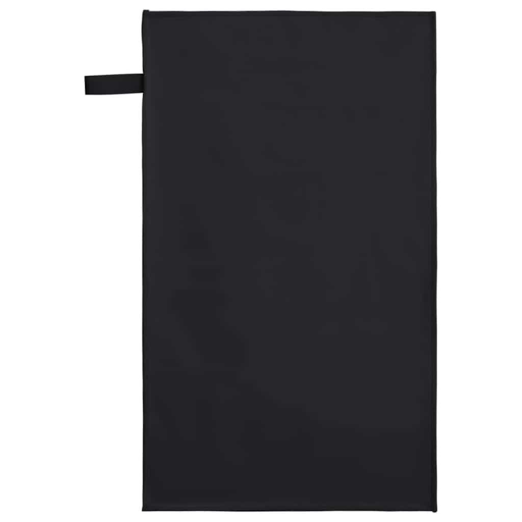 Sporthanddoeken 2 pcs Zwart 50 x 30 cm Polyester en polyamide