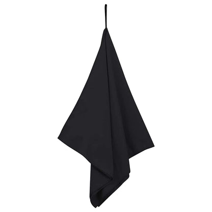 Sporthanddoeken 2 pcs Zwart 100 x 50 cm Polyester en polyamide