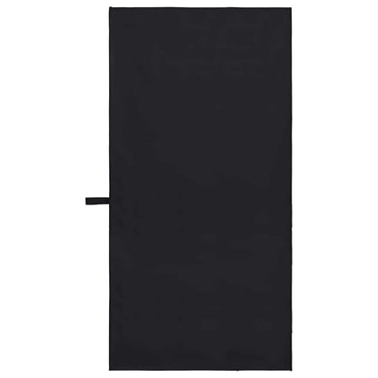 Sporthanddoeken 2 pcs Zwart 100 x 50 cm Polyester en polyamide