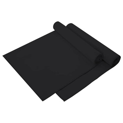 Sporthanddoeken 2 pcs Zwart 140 x 70 cm Polyester en polyamide