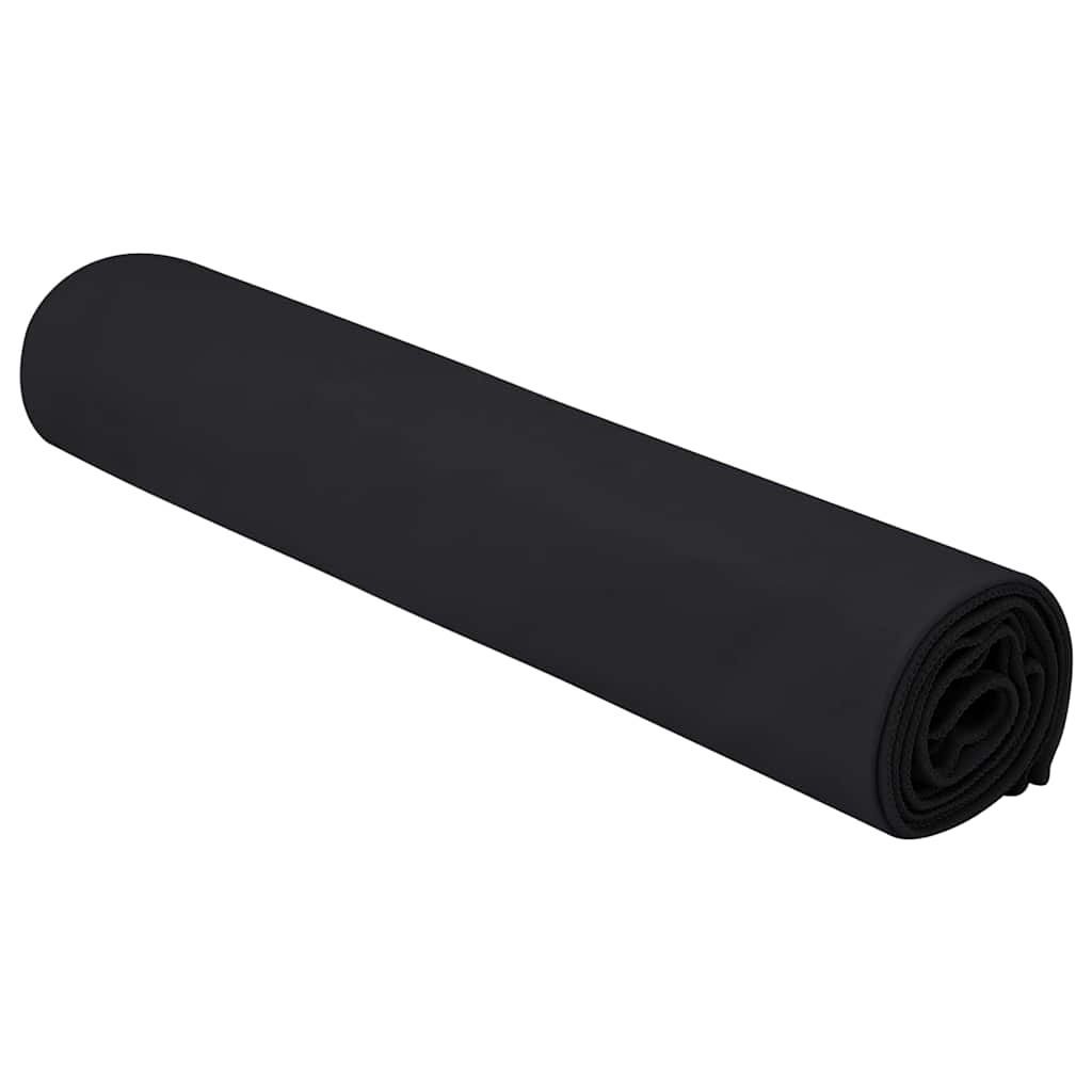 Sporthanddoeken 2 pcs Zwart 140 x 70 cm Polyester en polyamide