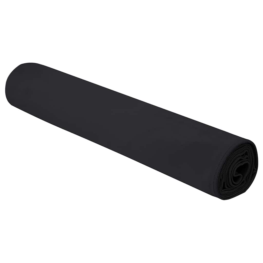 Sporthanddoeken 2 pcs Zwart 180 x 90 cm Polyester en polyamide